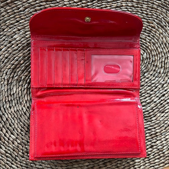 Vintage Dooney & Bourke Red Women's Clutch - Picture 4 of 6